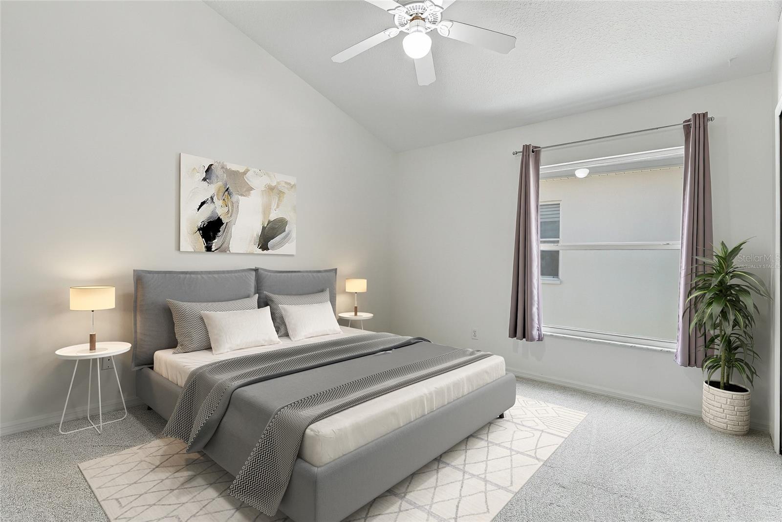 Spacious bedroom 3. Virtually staged. - 1101 DARLINGTON OAK DR NE, ST PETERSBURG