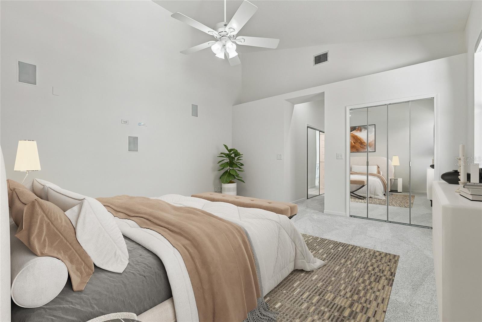 Primary bedroom. Virtually staged. - 1101 DARLINGTON OAK DR NE, ST PETERSBURG