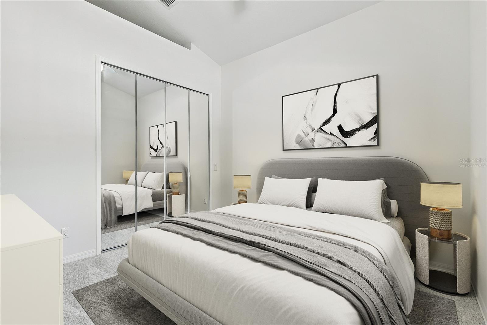 Bedroom 2. Virtually staged. - 1101 DARLINGTON OAK DR NE, ST PETERSBURG