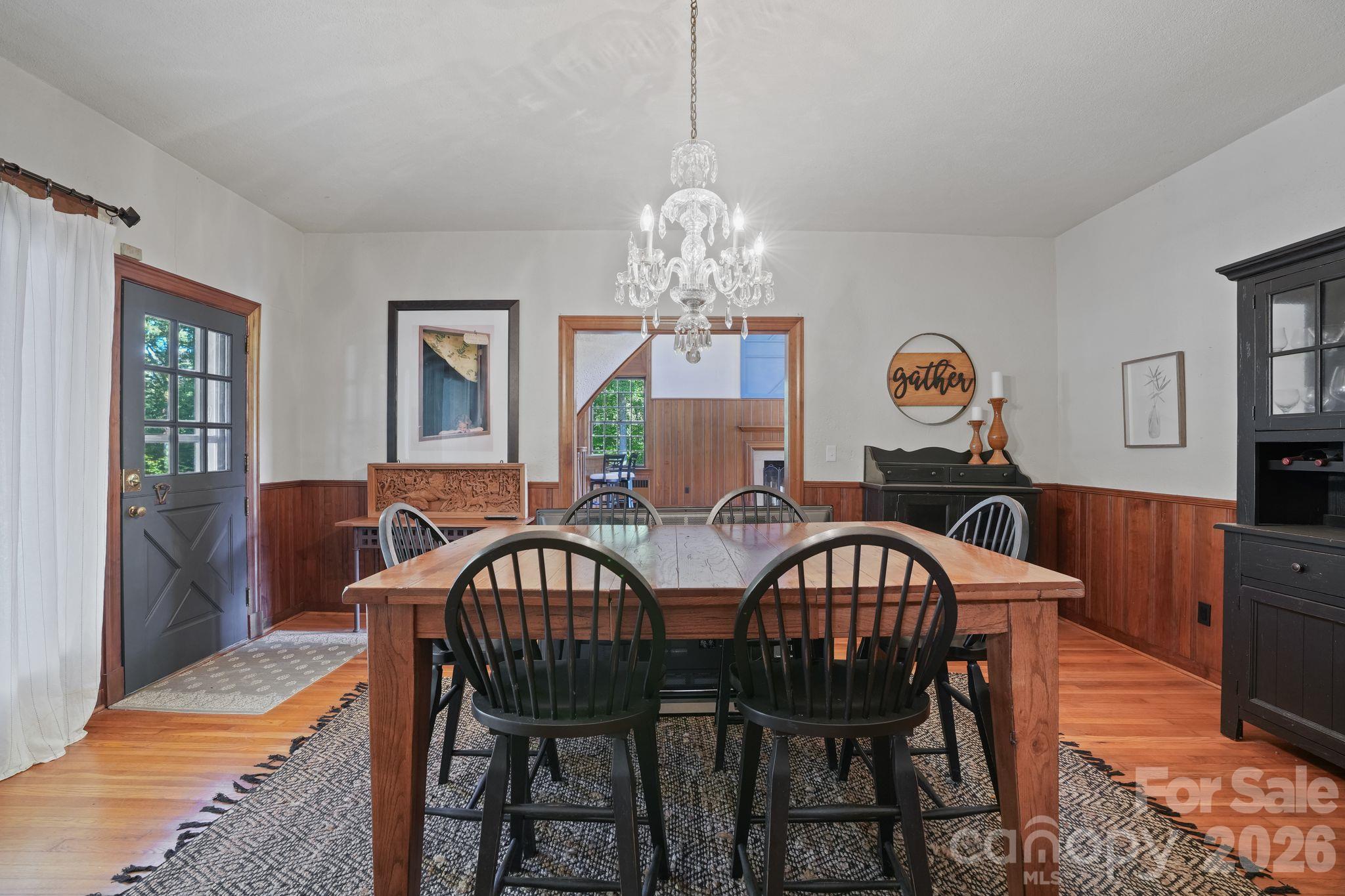 Formal Dining Room, From the Kitchen to the Main Living Room - Note - 3" Thick Solid Wooden Doors - Also Access to the Screened Porch throughout the Home - 319 N Zion Street, Landis