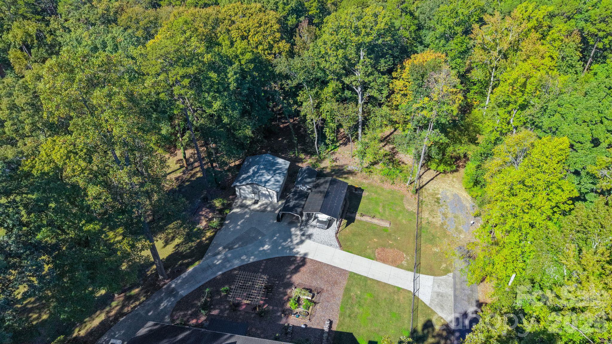 Aerial View Back of the Property - 319 N Zion Street, Landis