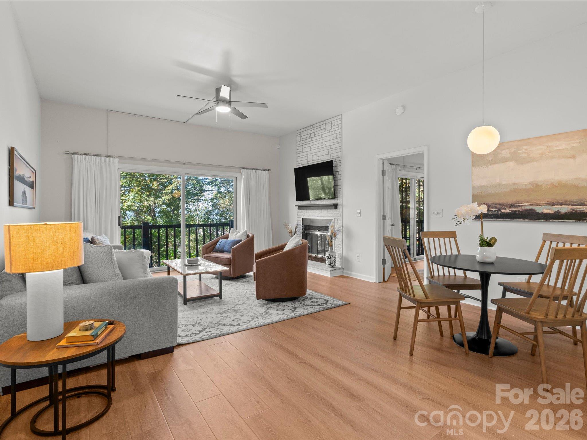 A modern and bright interior awaits you - 524 Windswept Drive, Asheville