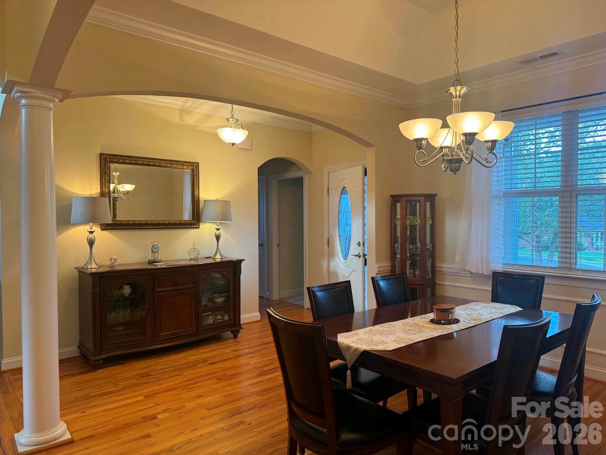 Dining area view of Foyer - 117 W Vista View Place, Mooresville