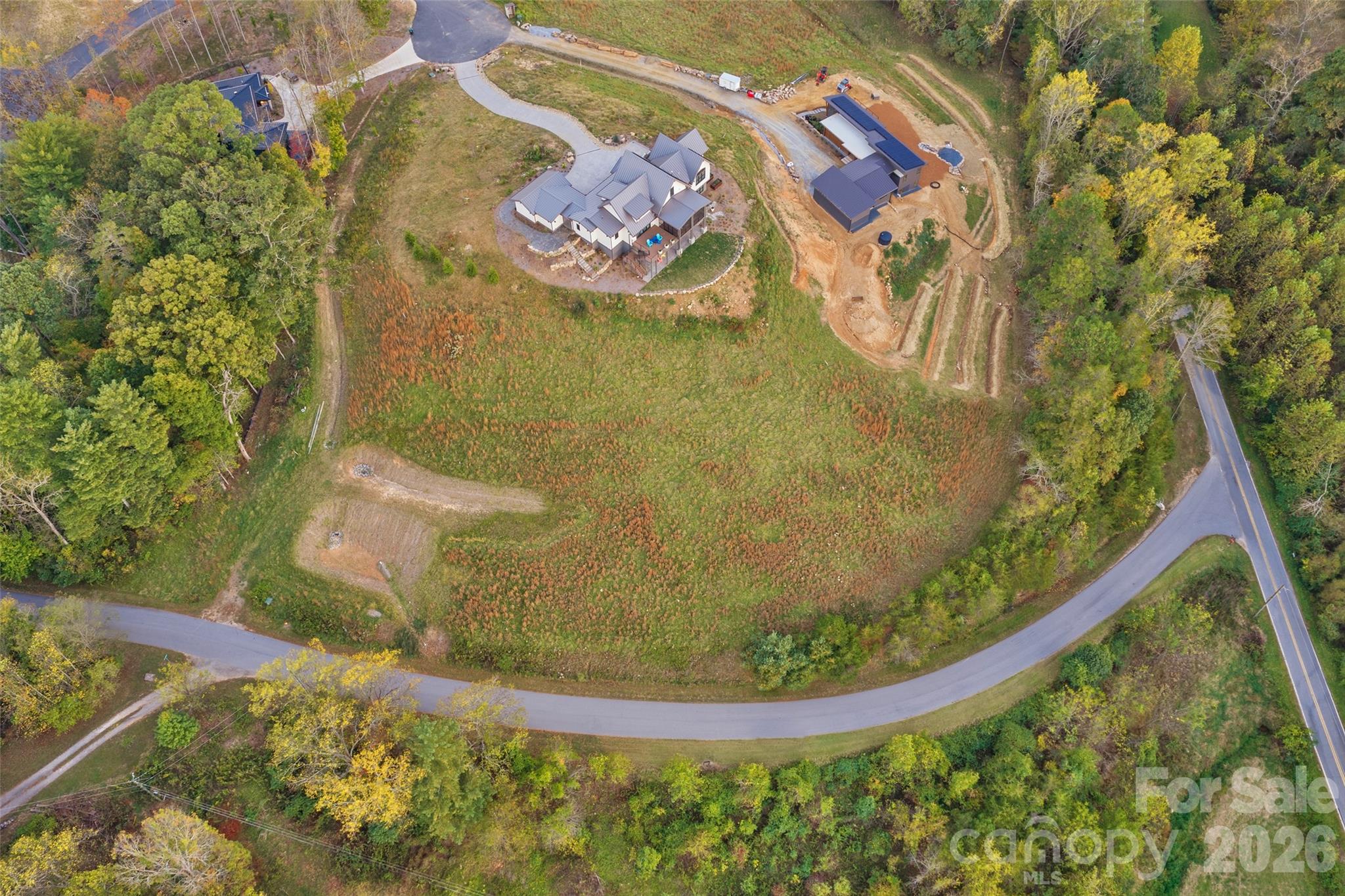 Aerial of lot - 15 French Broad River Way, Asheville
