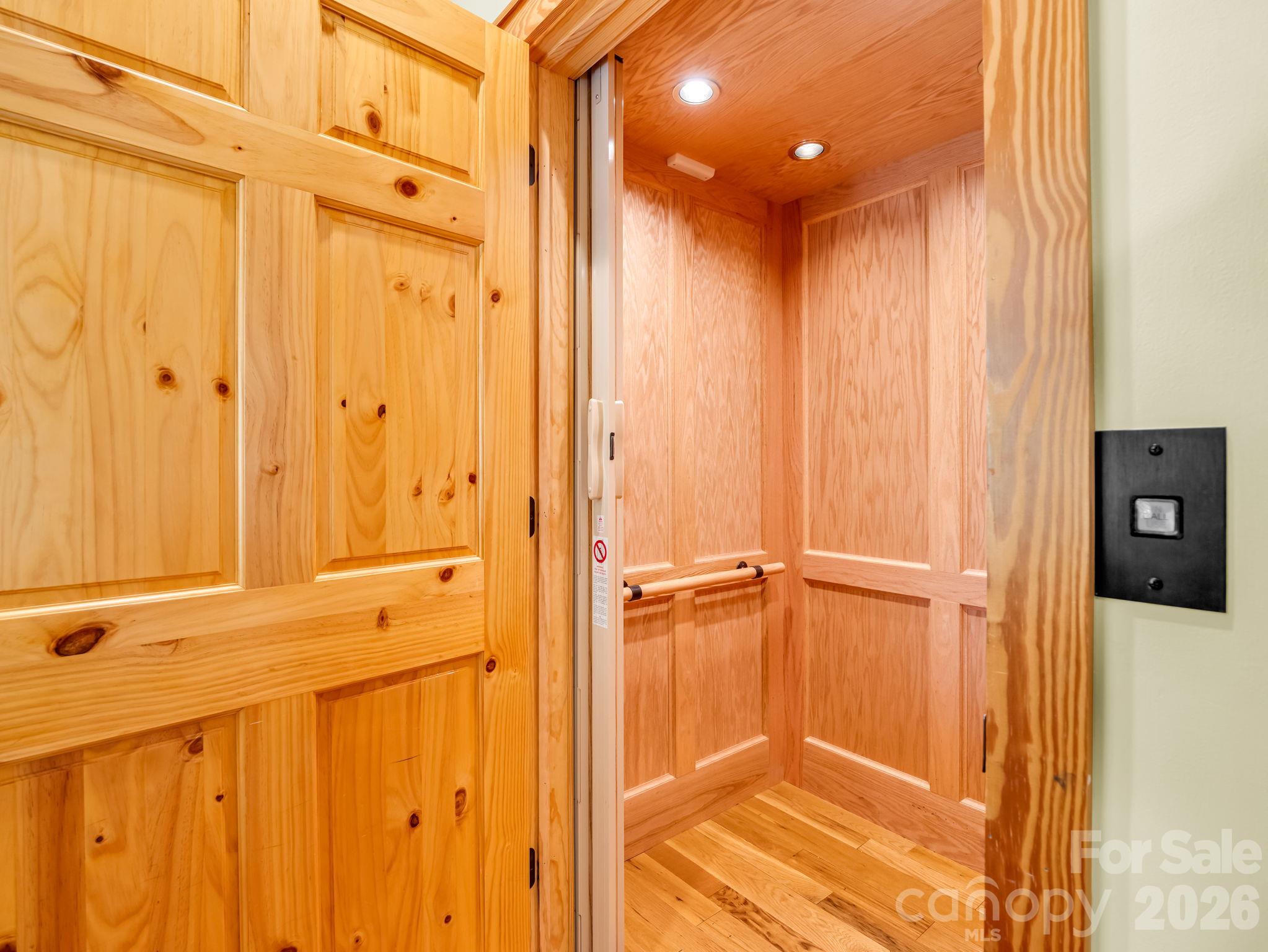 Elevator to downstairs - 17 Caroline Road, Pisgah Forest