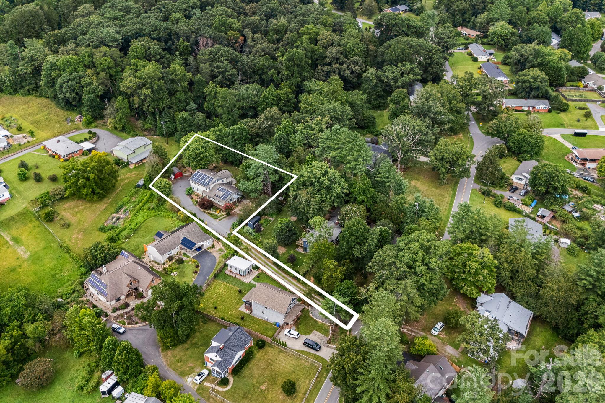 Large Lot Set Back Off of the Road - 414 Old Haw Creek Road, Asheville