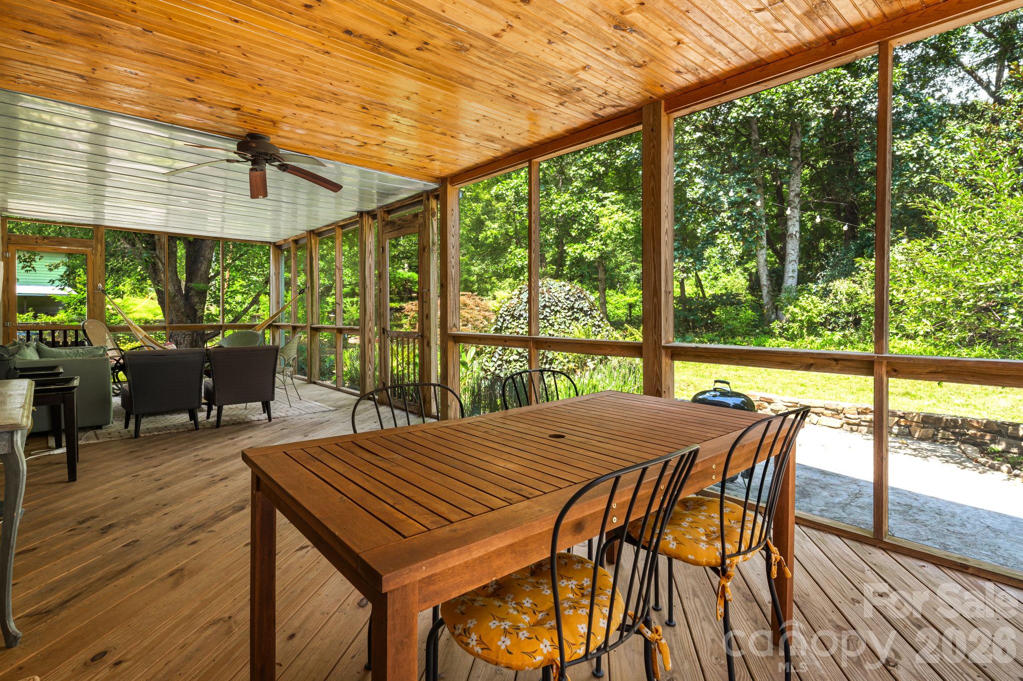 Expansive Screened-in Porch - 414 Old Haw Creek Road, Asheville