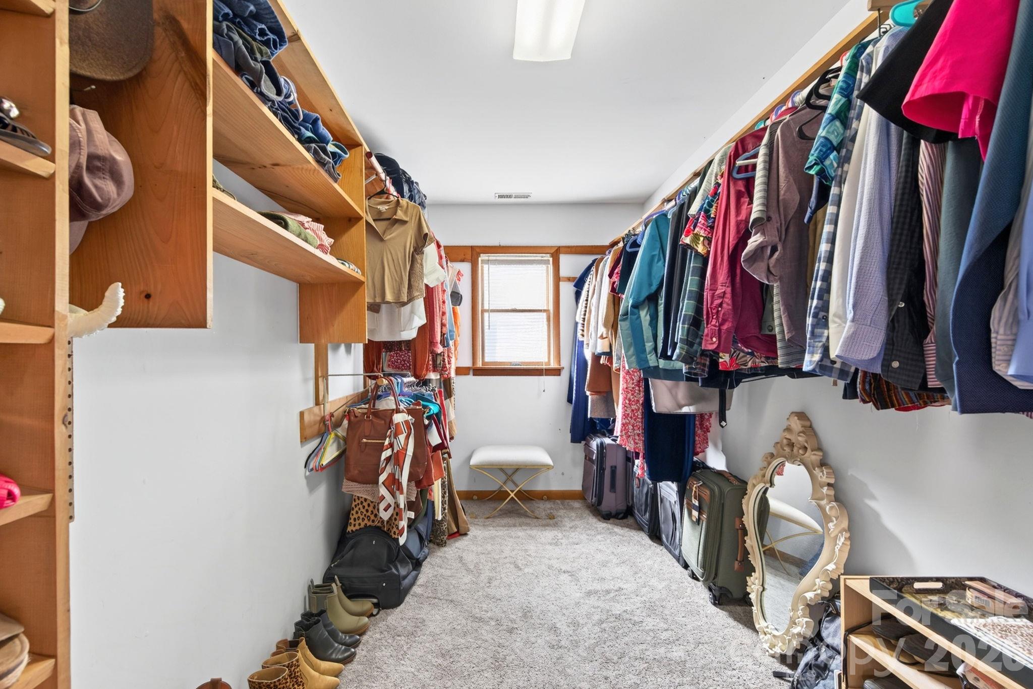 Primary Walk-in Closet - 414 Old Haw Creek Road, Asheville