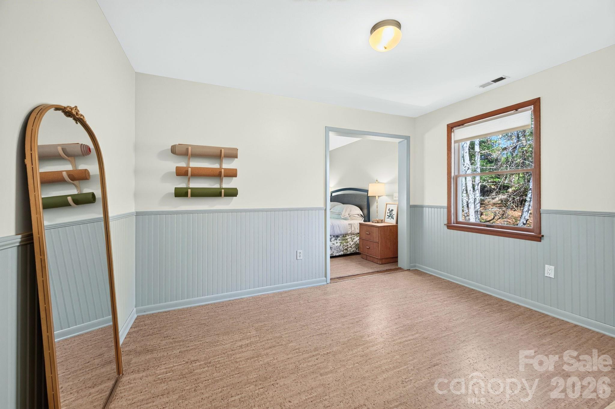 Cork Flooring- Part of Third Bedrooms - 414 Old Haw Creek Road, Asheville