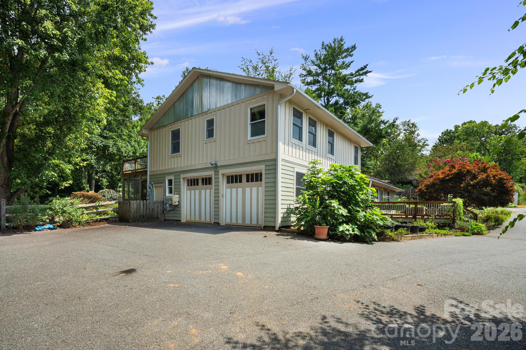 Two-Car Garage has EV Charger Outlet - 414 Old Haw Creek Road, Asheville