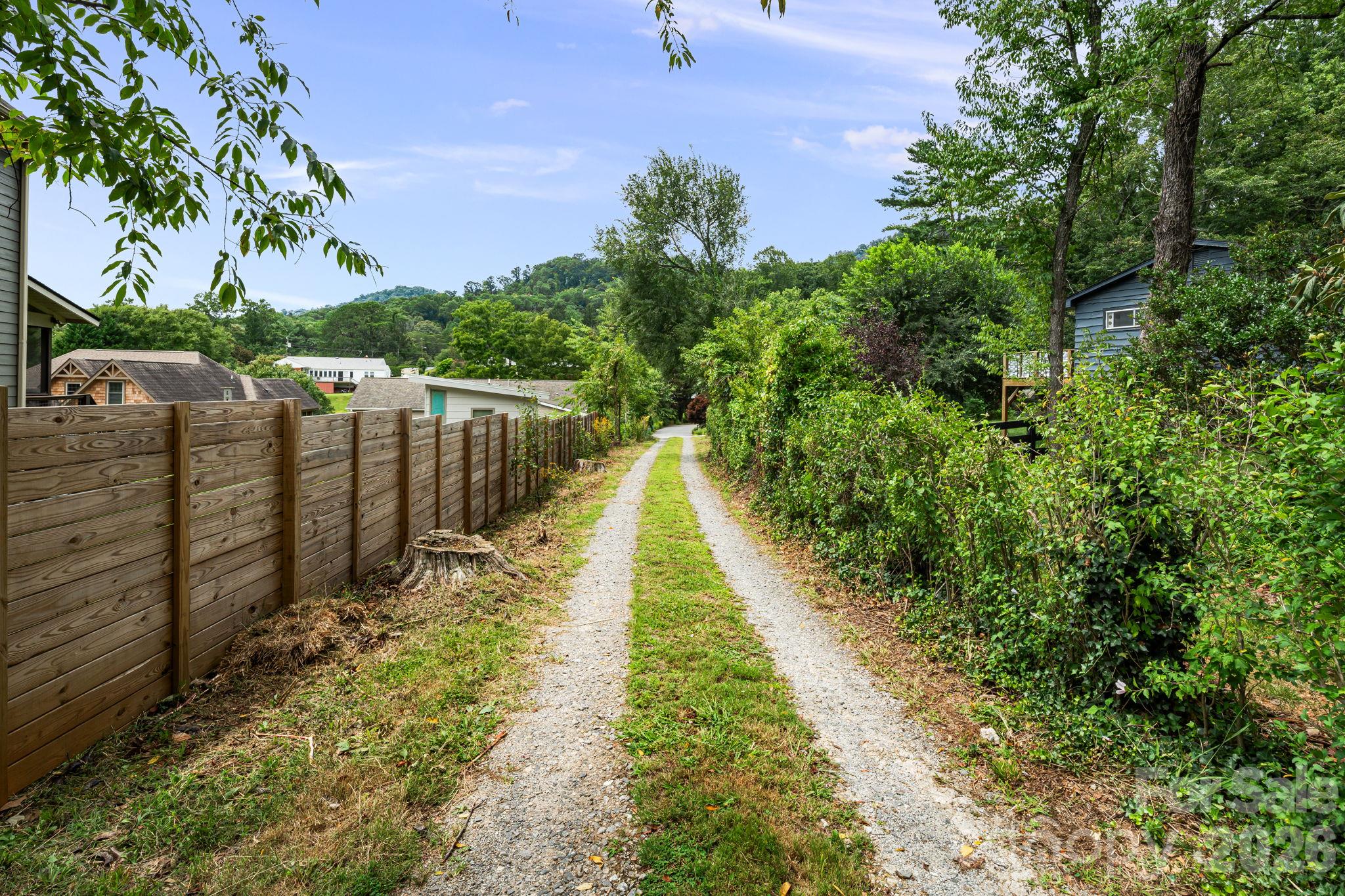 Gravel Drive Leads to Property - 414 Old Haw Creek Road, Asheville