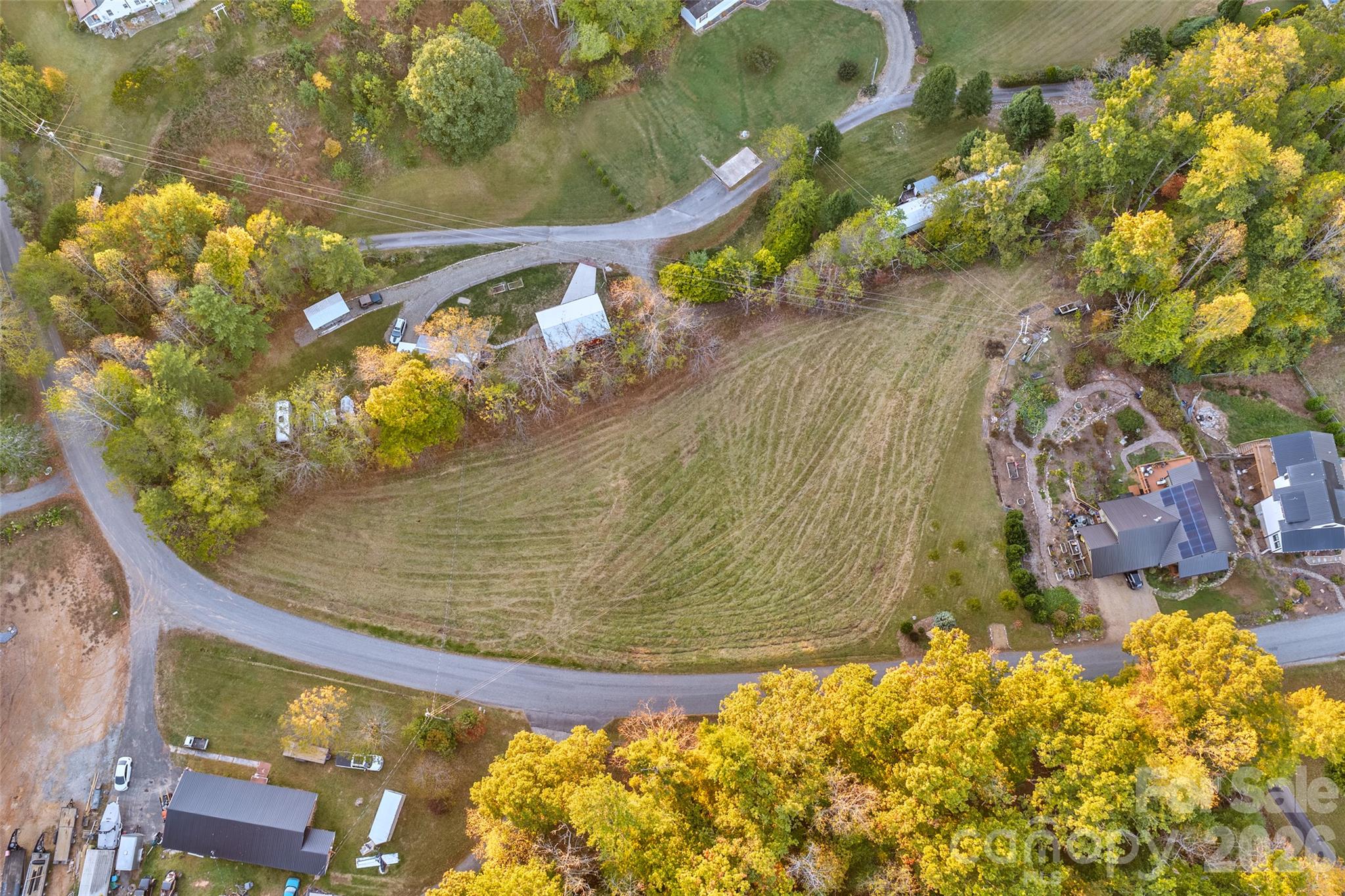 Aerial of lot - 215 Old Macedonia Road, Asheville