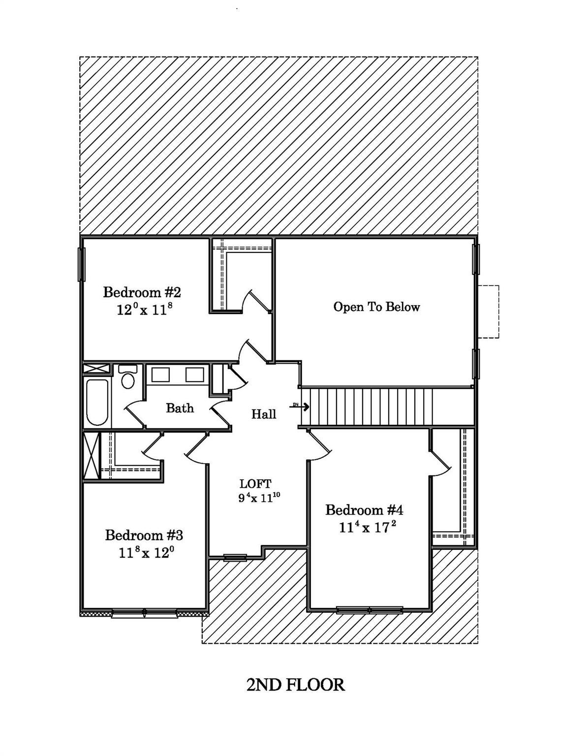 2nd floor layout - 5510 Army Road, Marshville