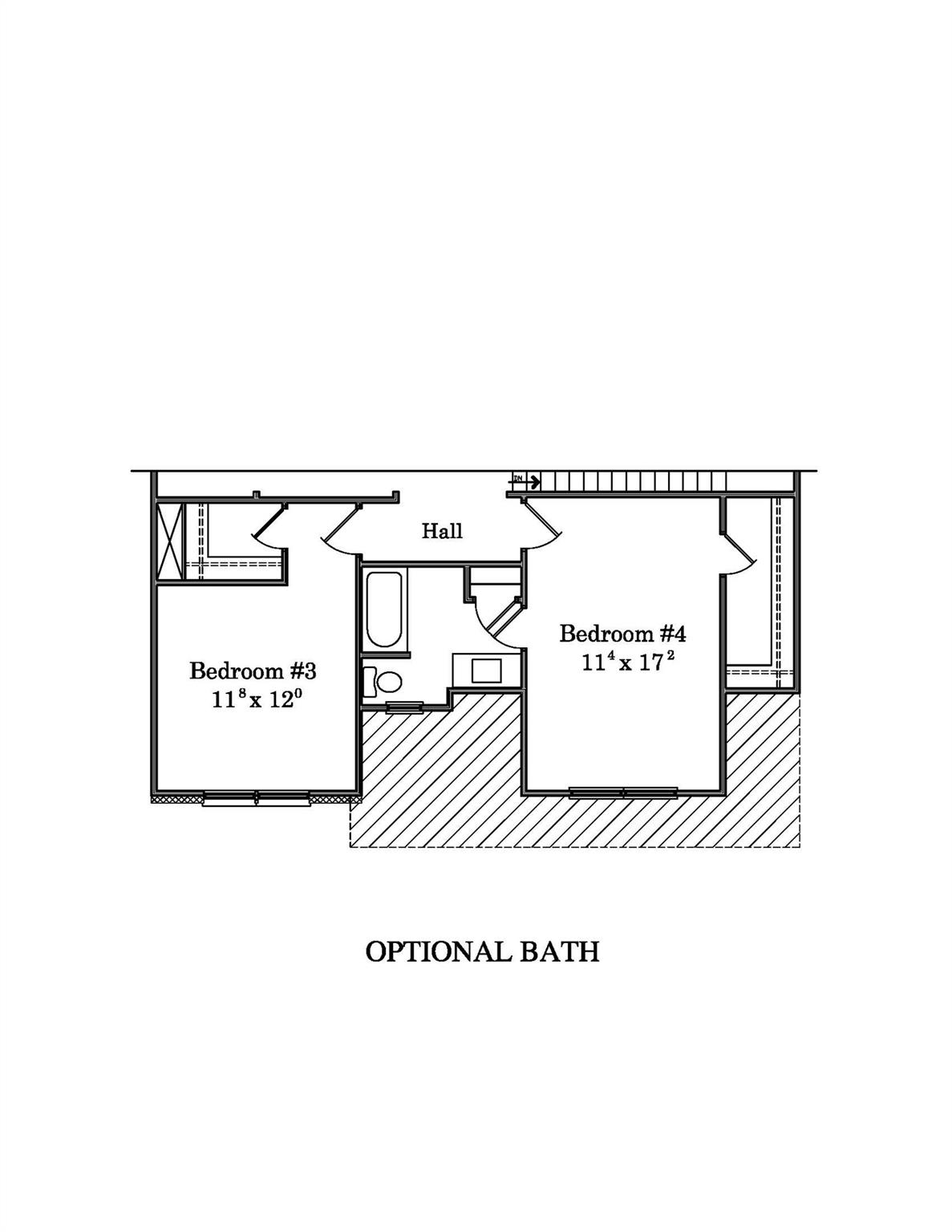 2nd floor optional full bath - 5510 Army Road, Marshville