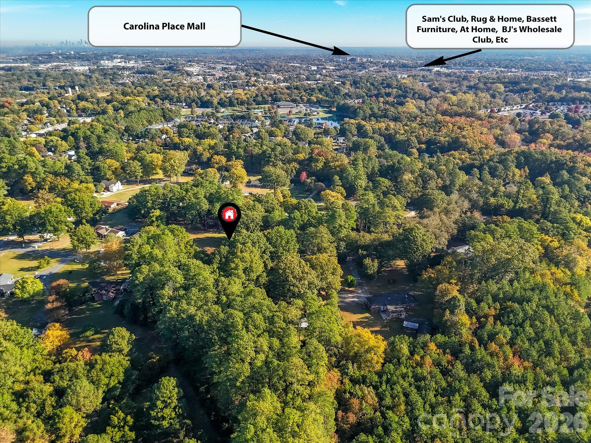 Aerial of Lot - 1806 Lakeview Drive, Pineville