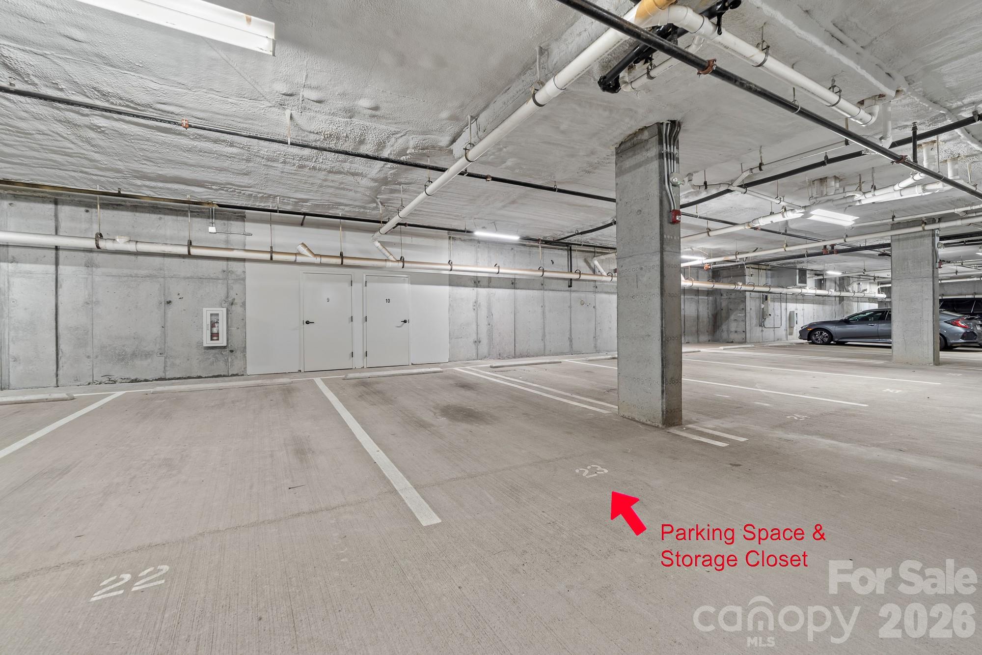 #23 is the assigned space with an additional storage closet - 2401 Euclid Avenue, Charlotte