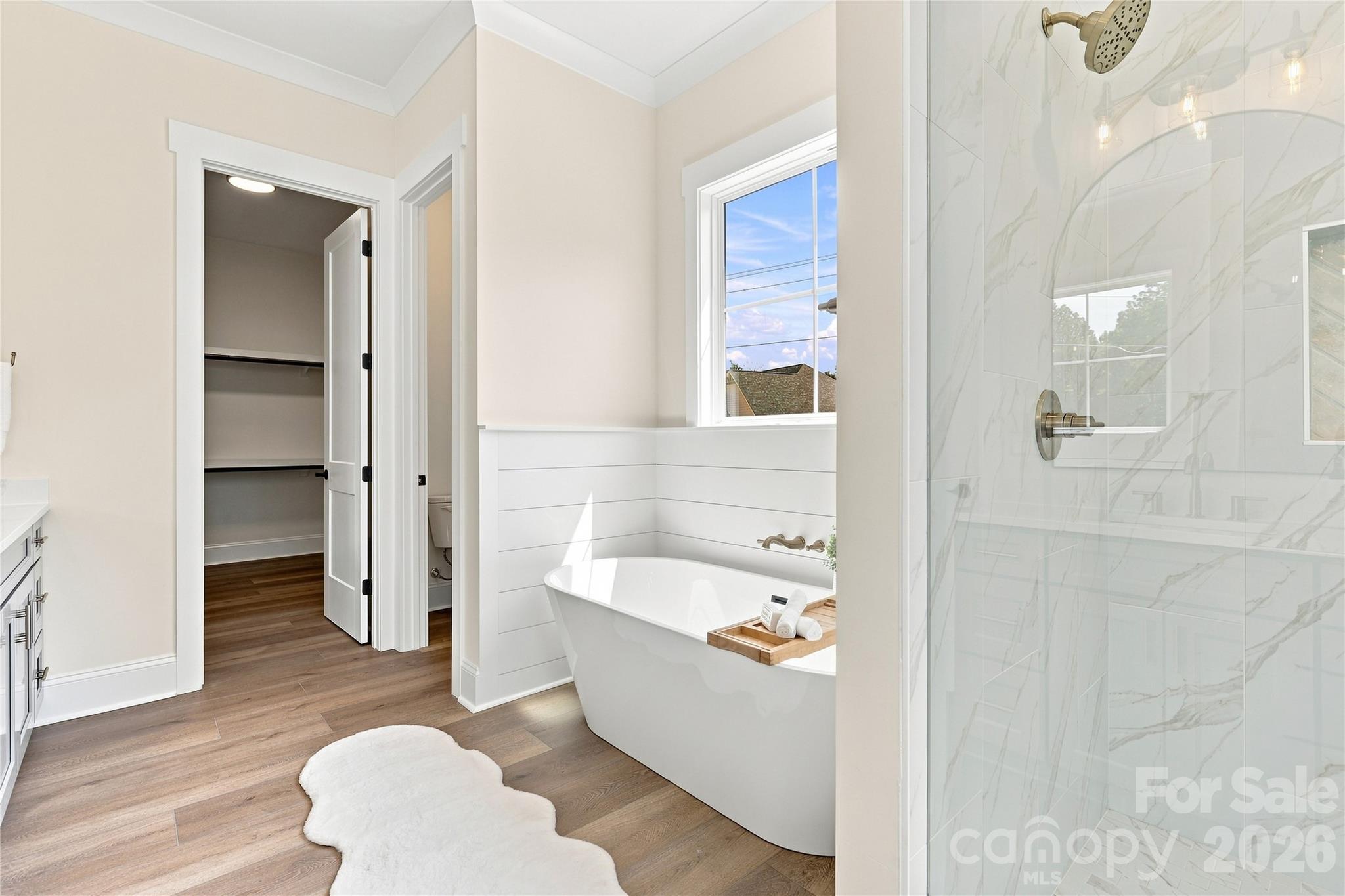 Primary bath looking toward closet - 509 Simpson Road, Locust