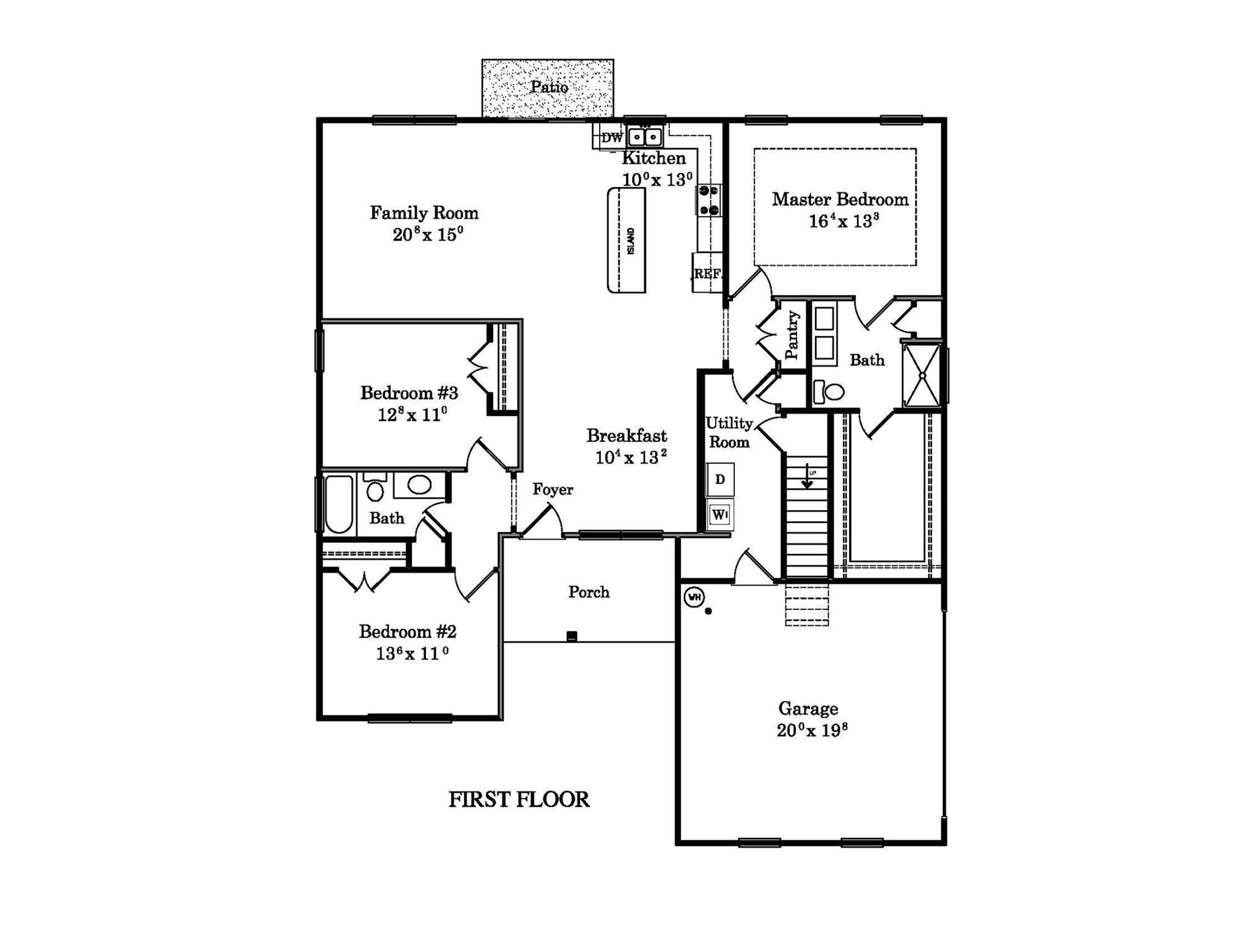 1st Floor Plan - 2118 Highway 205 Highway, Marshville