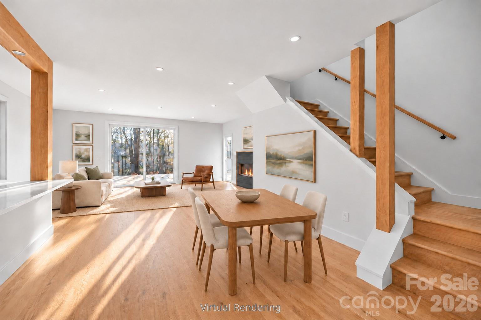Open, Flowing Floor Plan (Virtual Rendering) - 310 Pearson Drive, Asheville
