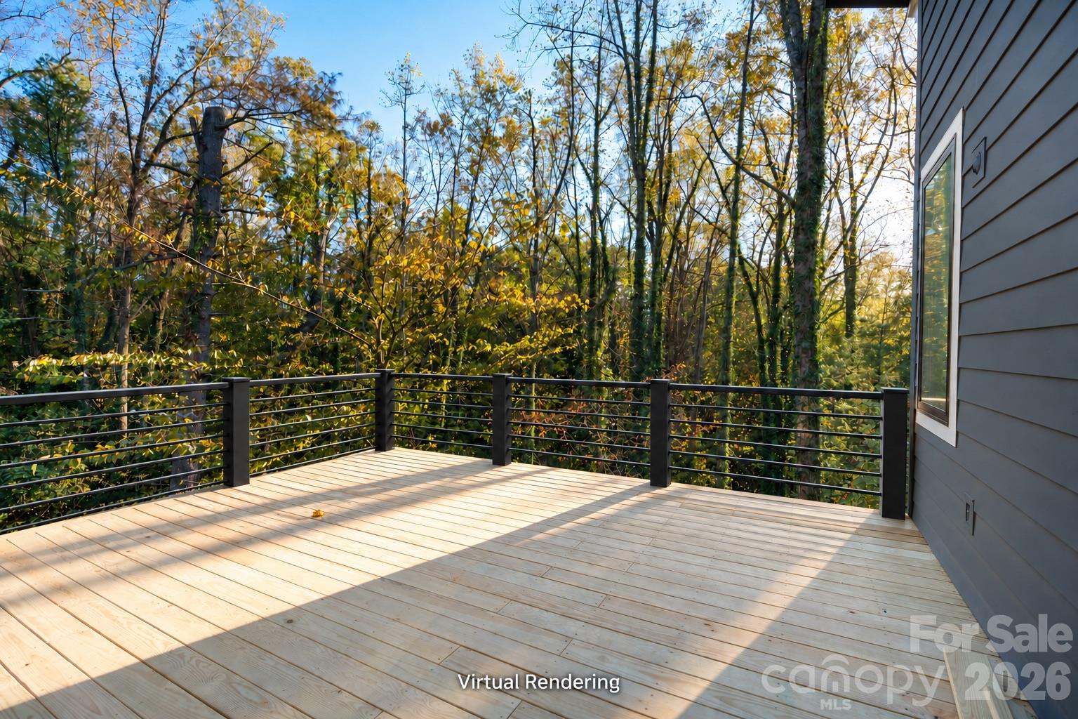 Sunny Deck for Relaxing- (Virtual Rendering) - 310 Pearson Drive, Asheville