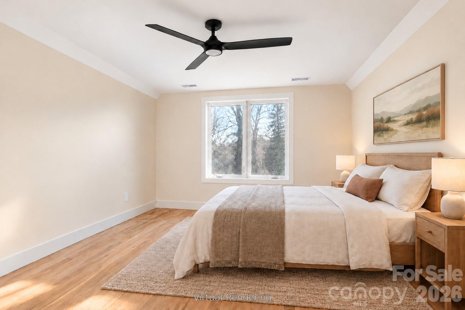 Second Bedroom Upstairs (Virtual Rendering) - 310 Pearson Drive, Asheville