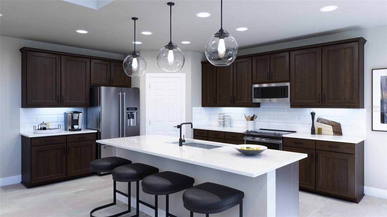 Kitchen Rendering (Virtually Staged) - 1827 LINK LOOP, ST CLOUD