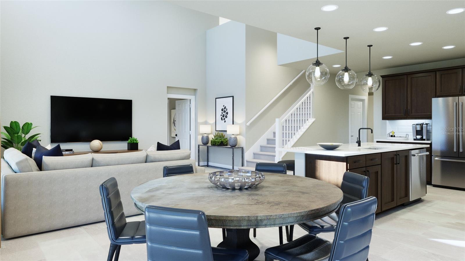Breakfast Nook Rendering (Virtually Staged) - 1827 LINK LOOP, ST CLOUD