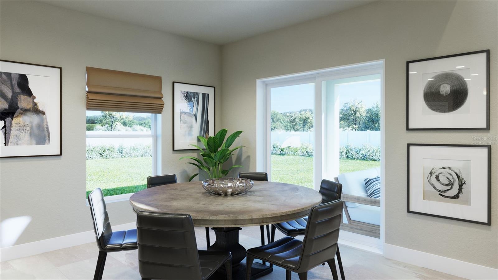 Breakfast Nook Rendering (Virtually Staged) - 1827 LINK LOOP, ST CLOUD