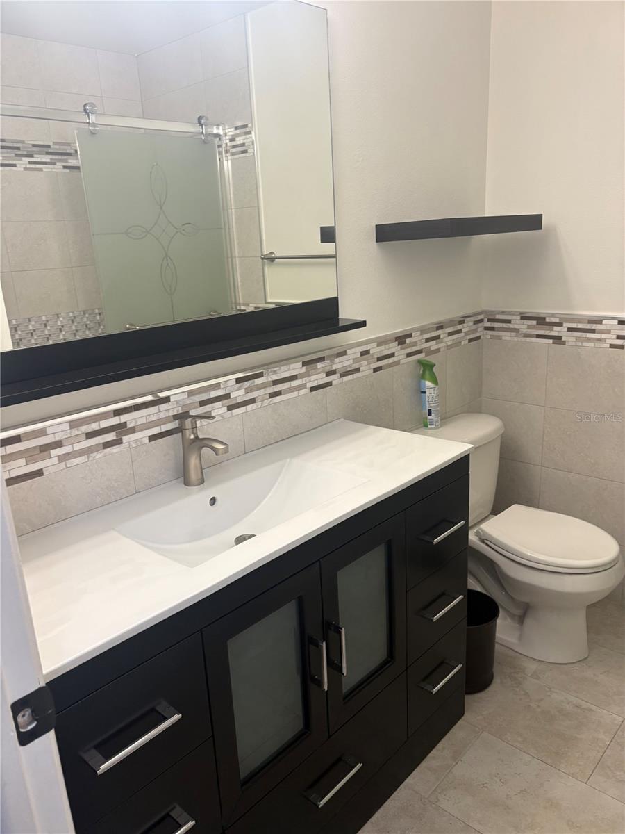 Master Bathrrom . - 14116 VILLAGE TERRACE DR, TAMPA