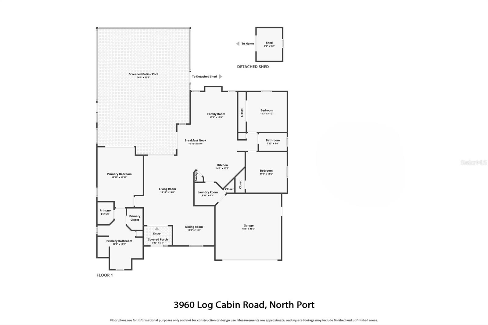 Single Family Residence at 3960 LOG CABIN RD, NORTH PORT, photo 44 of 44