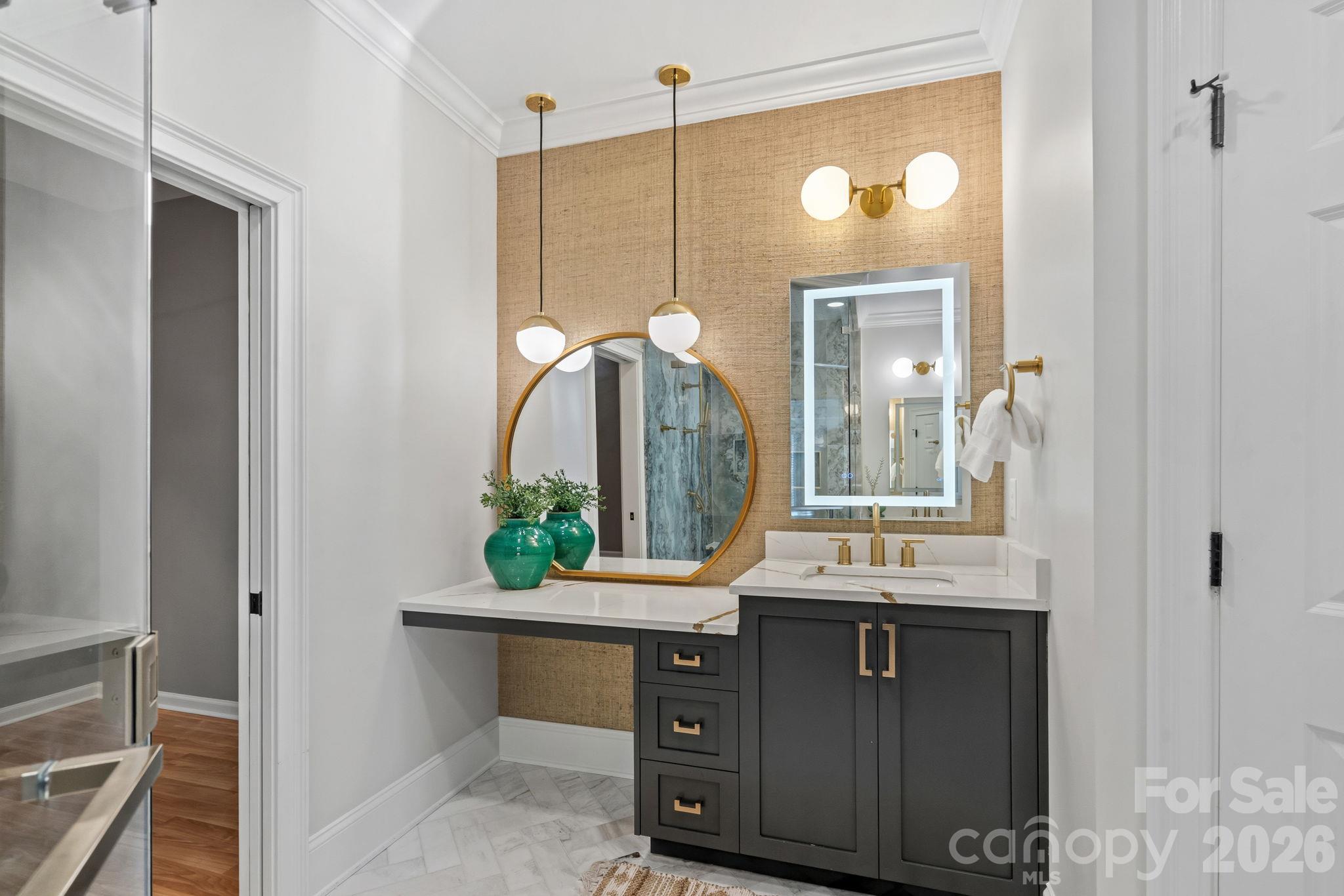 Primary bath - 6830 Louisburg Square Lane, Charlotte