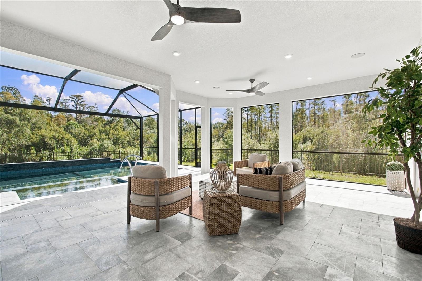 Just under 500 square foot tiled lanai - 29749 CASSINO CT, WESLEY CHAPEL