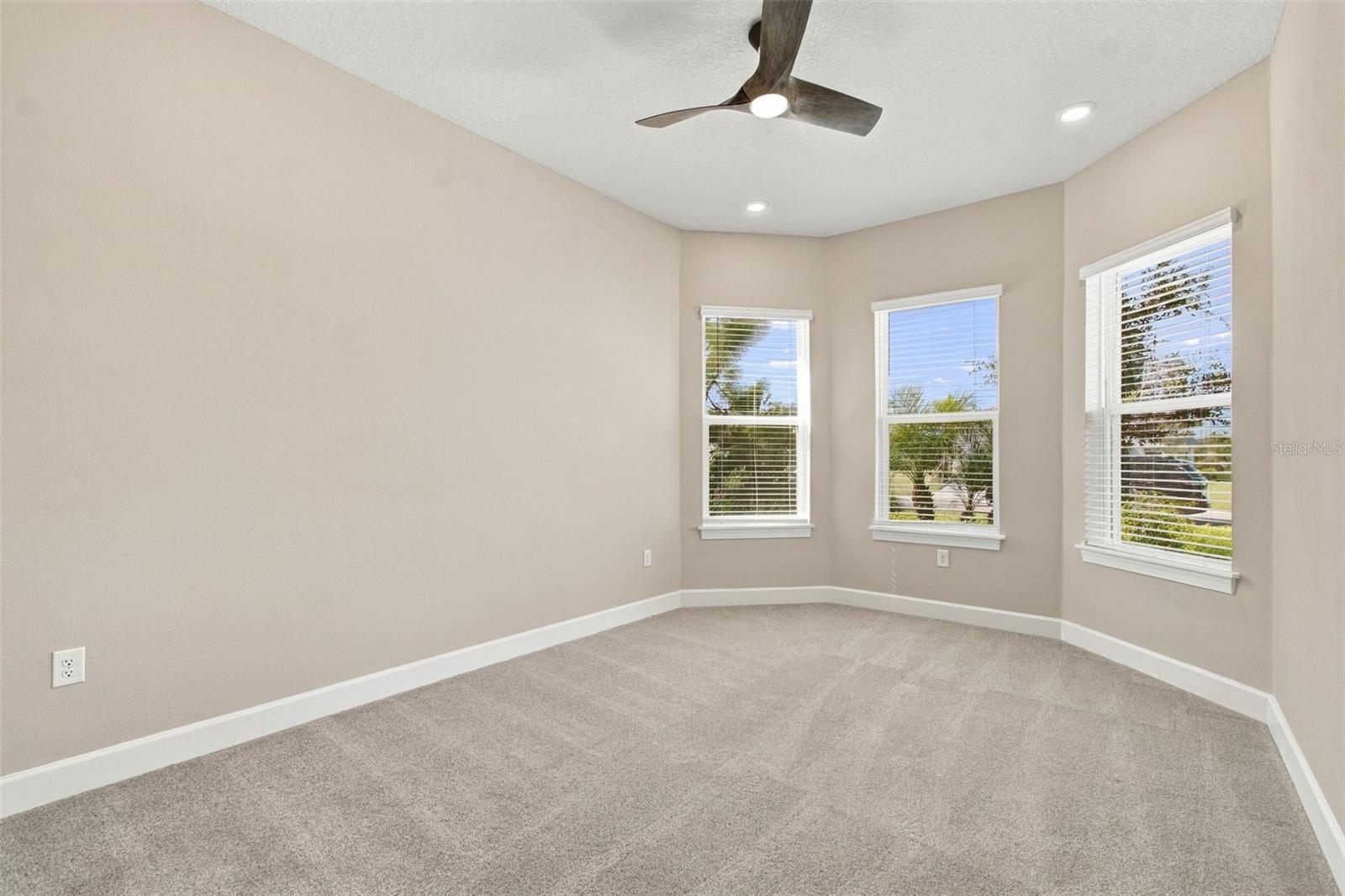 Bedroom Three with the bay window - 29749 CASSINO CT, WESLEY CHAPEL