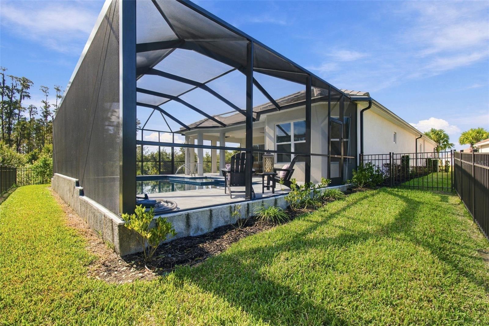 Notice the fenced yard. Perfect for pets. - 29749 CASSINO CT, WESLEY CHAPEL
