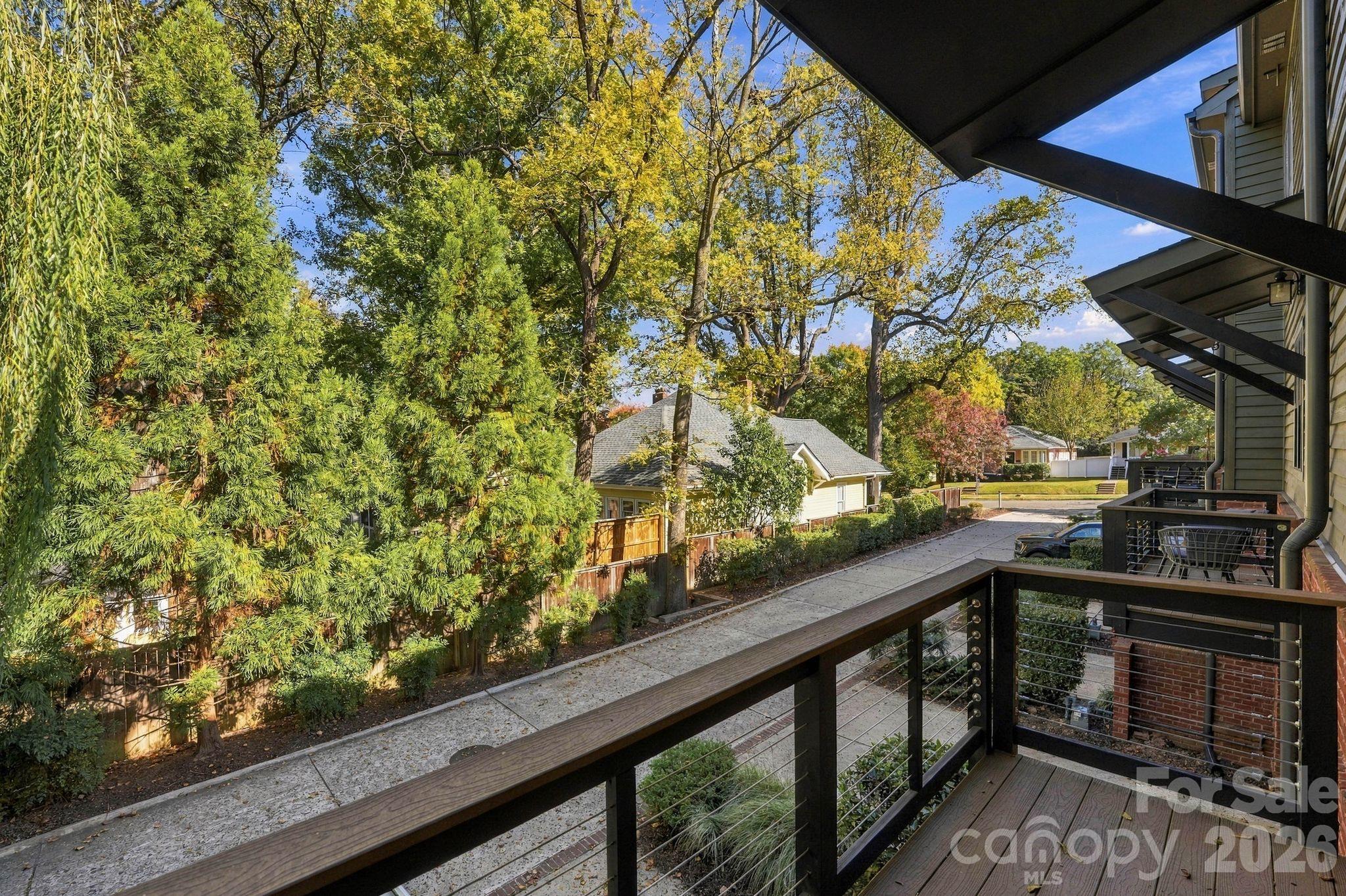 Covered Balcony off Kitchen - 1644 Kenilworth Avenue, Charlotte