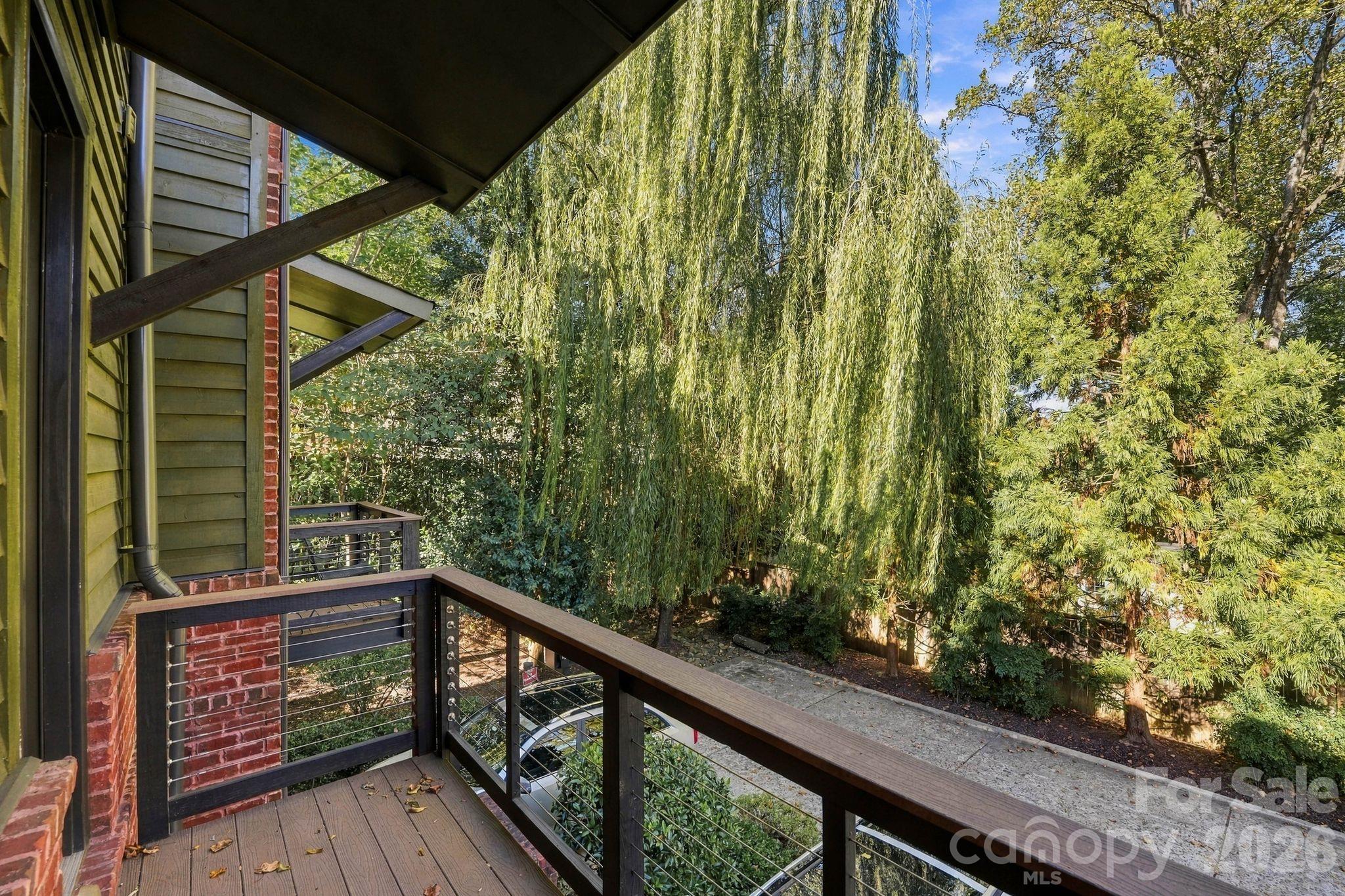 Covered Balcony off Kitchen - 1644 Kenilworth Avenue, Charlotte