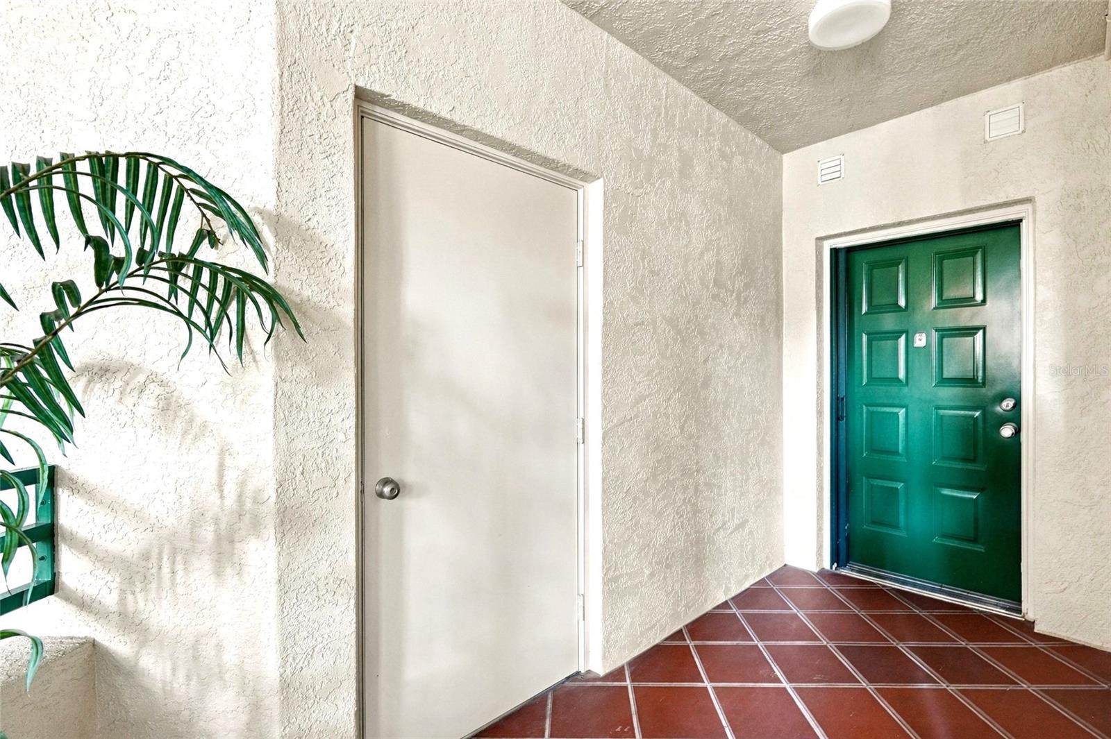 front door to condo and door to private storage room - 4780 DOLPHIN CAY LN S #102, ST PETERSBURG