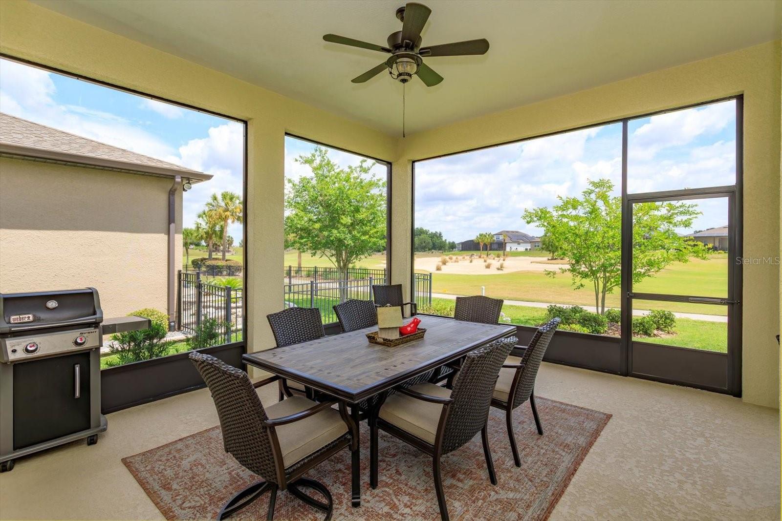 Screened Lanai with Private Golf Course View - 5663 SW 92ND AVENUE RD, OCALA