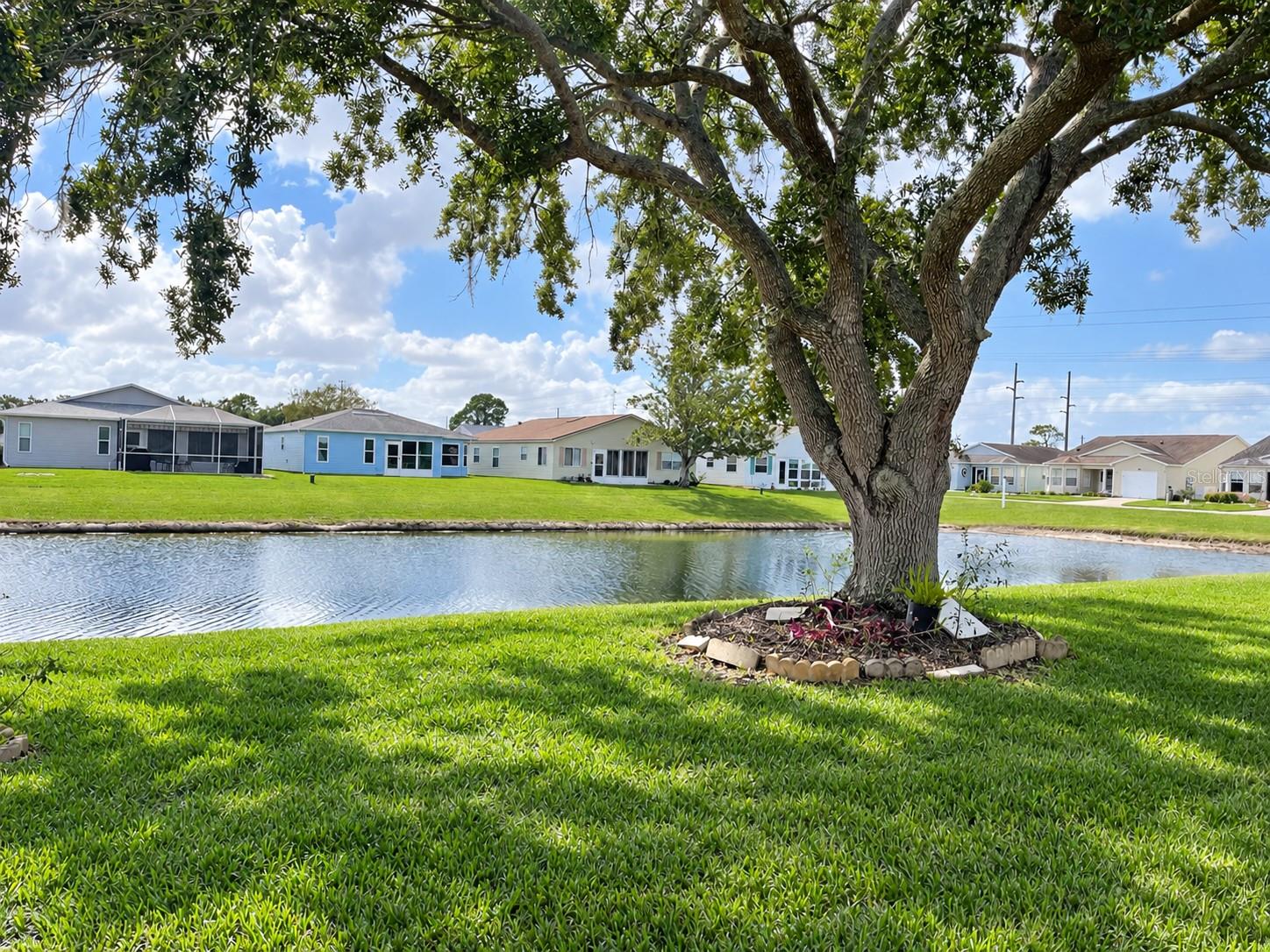 Rear View of Pond - 124 TRAILWOOD DR, LEESBURG