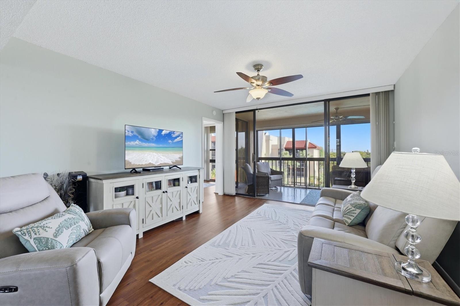 Living Room - 21405 OLEAN BLVD #434, PORT CHARLOTTE