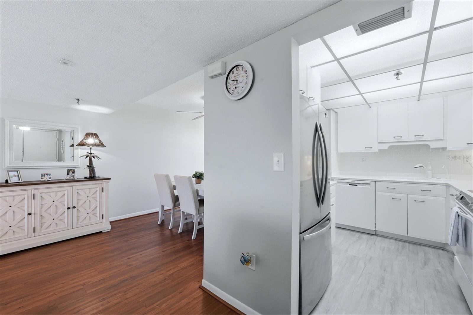 Kitchen seen from entry way - 21405 OLEAN BLVD #434, PORT CHARLOTTE