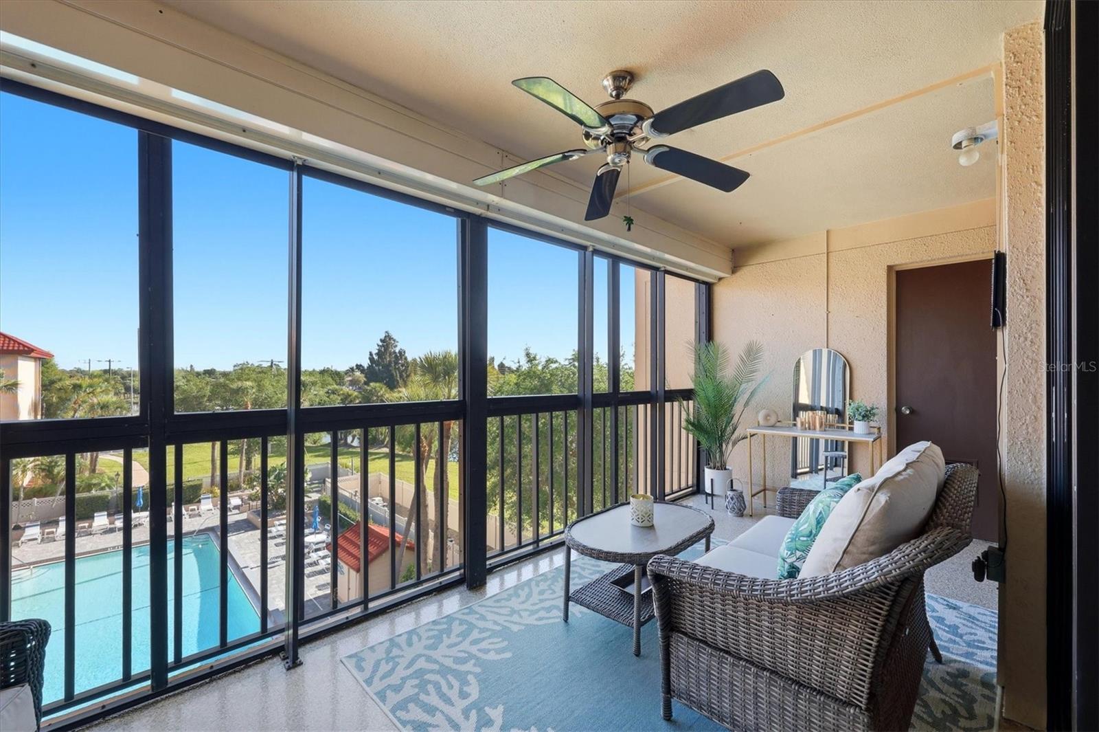 Lanai with new Epoxy Floor - 21405 OLEAN BLVD #434, PORT CHARLOTTE