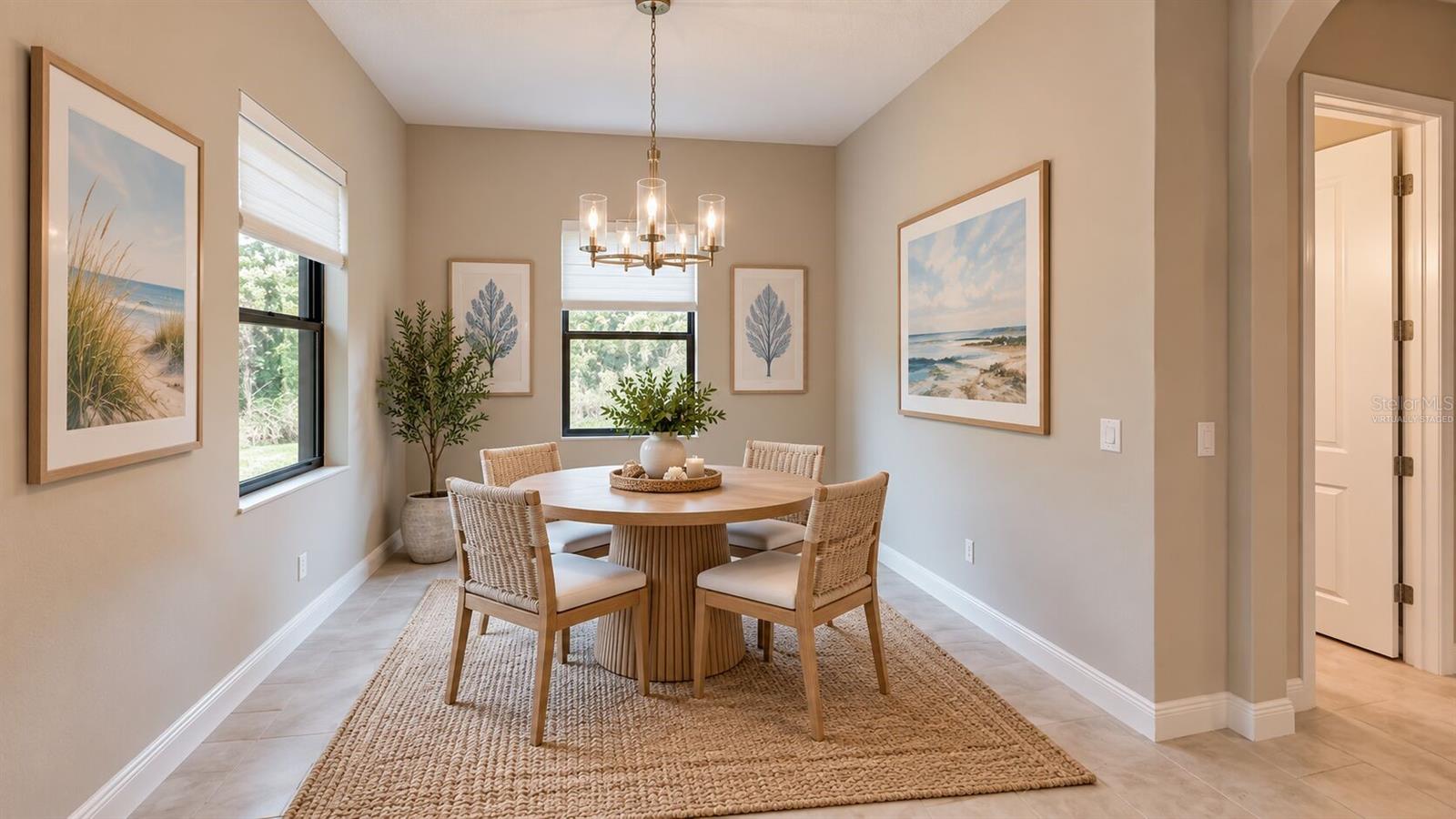 Virtually staged breakfast area - 3911 GAVIOTA DR, RUSKIN