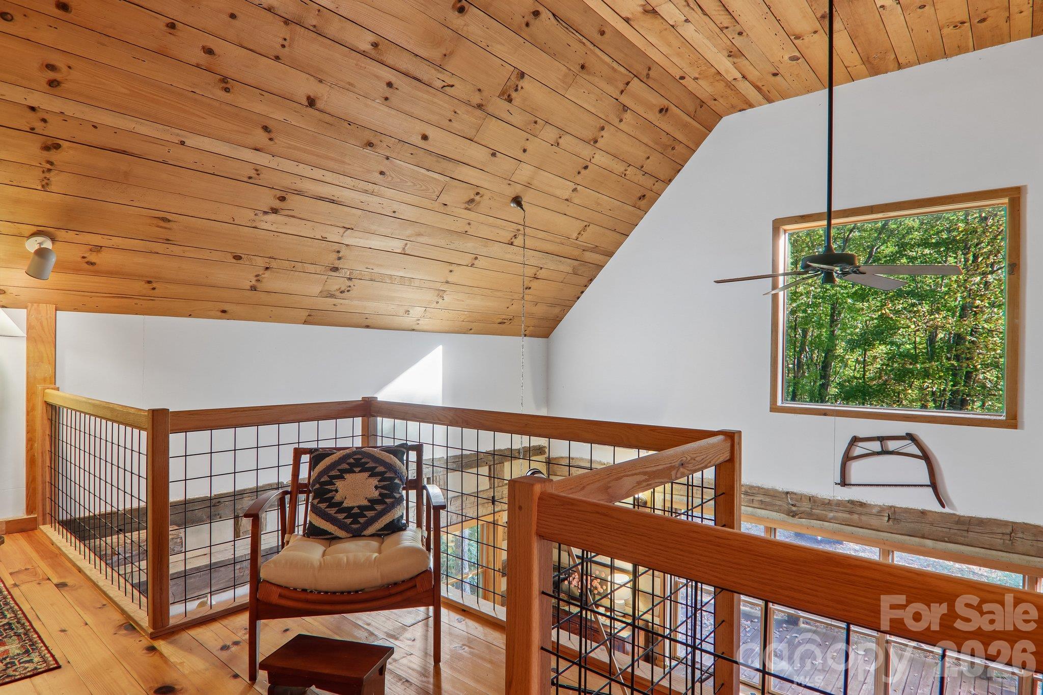 Loft looking down over main living area - 755 Hollyberry Lane, Marshall