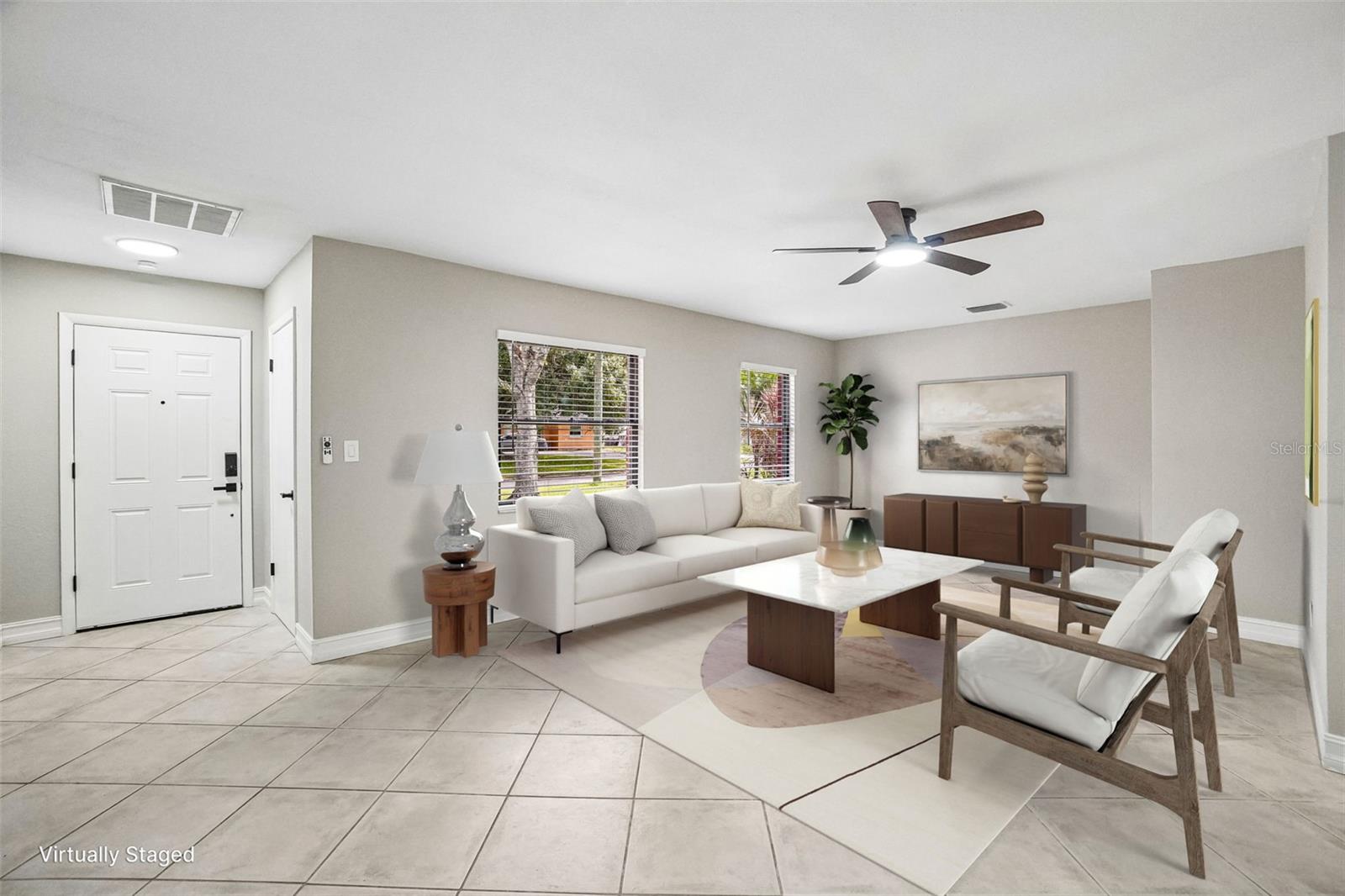 Living Room Virtual - 715 PAPAYA DR, TAMPA