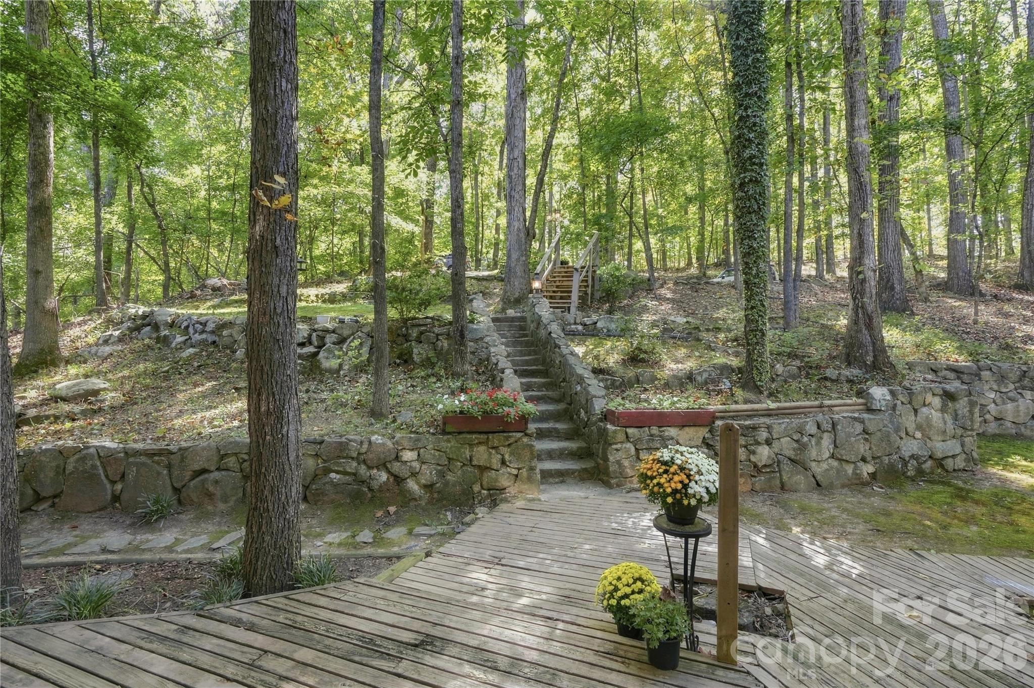 Steps leading away from the front of the home - 448 Bethel Hill Road, Clover