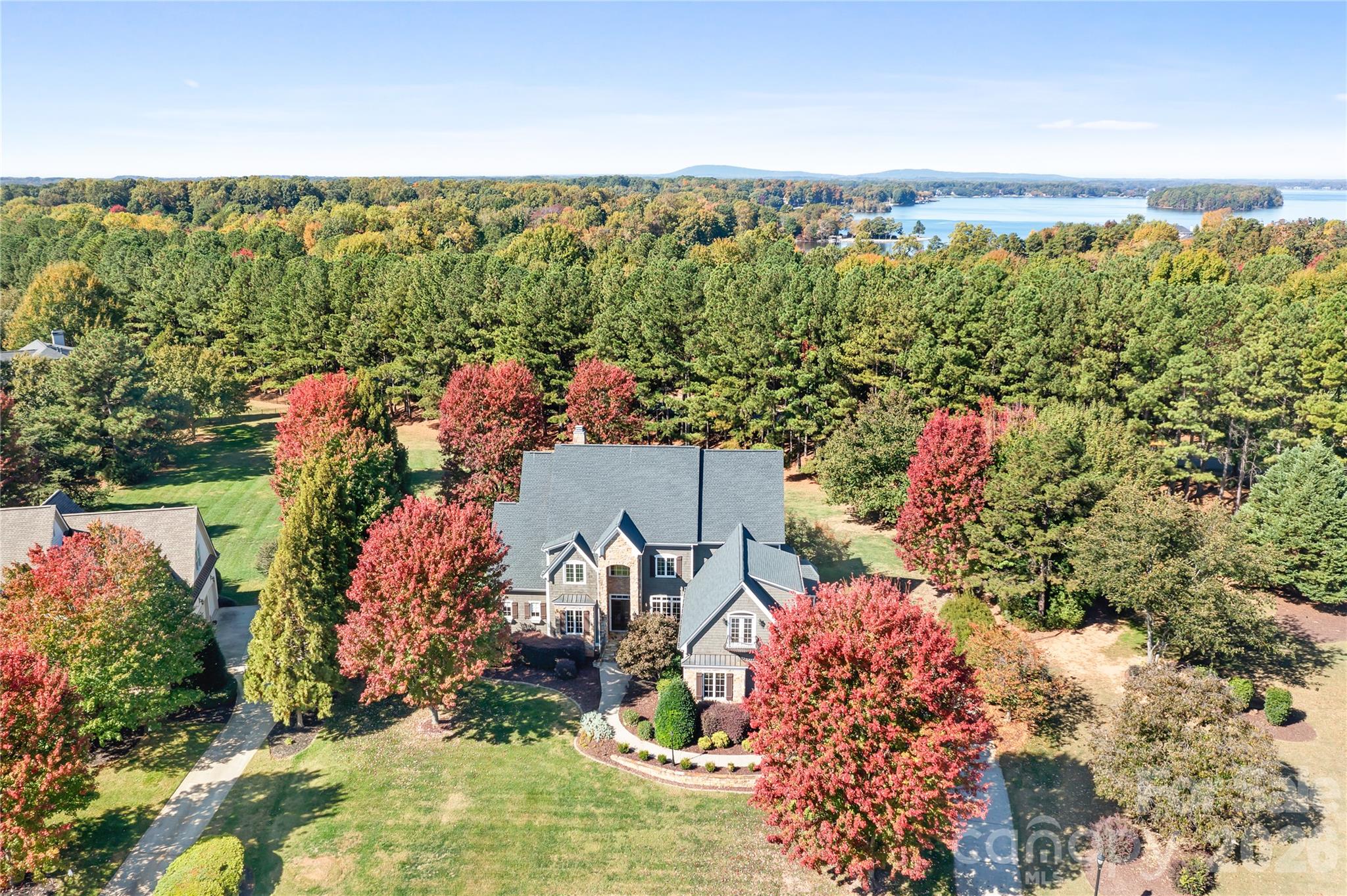Front view, gorgeous autumn tree's! - 161 Cape Cod Way, Mooresville