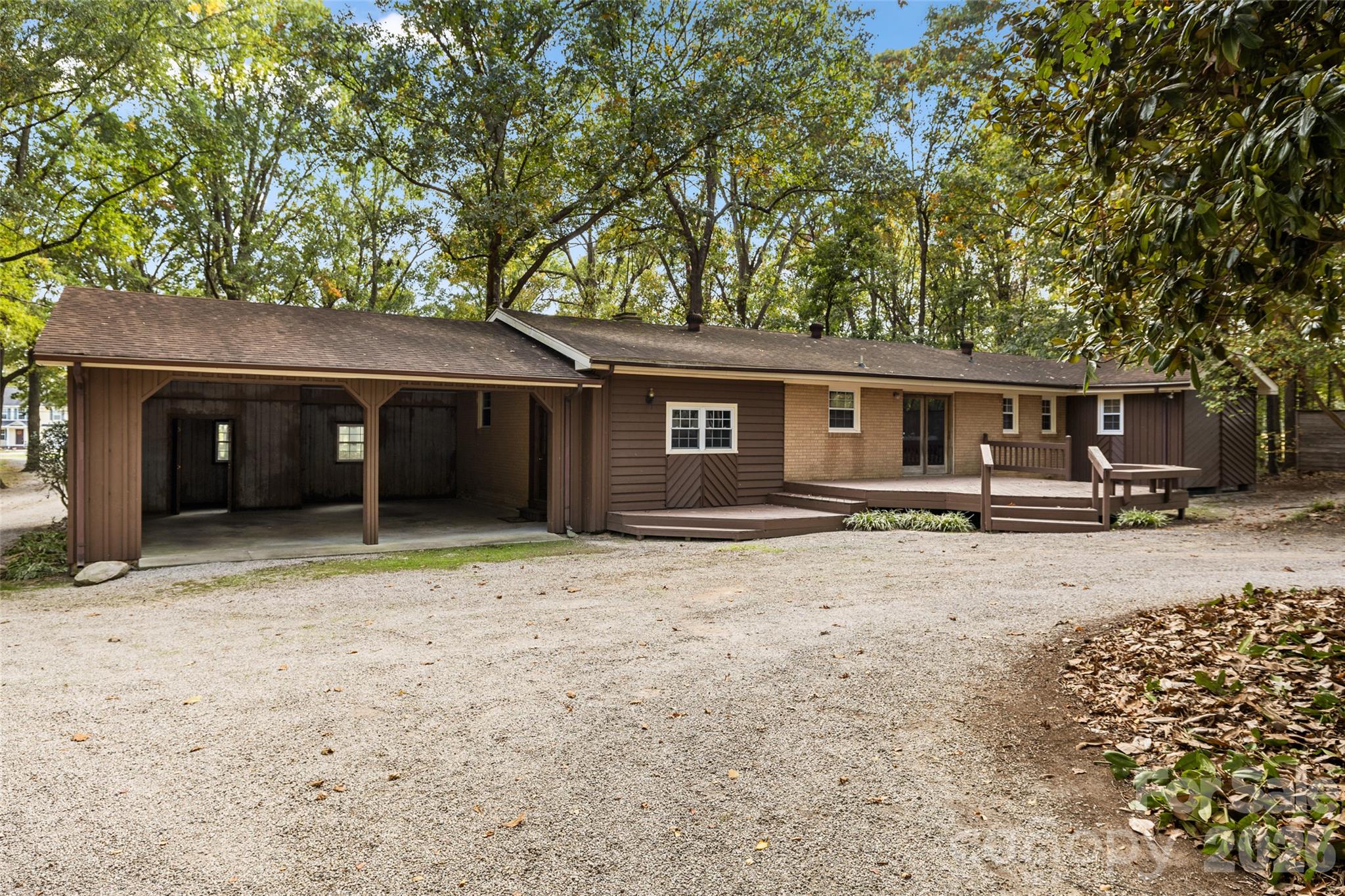 garage is ready for doors to be added - 2415 Hargette Road, Monroe