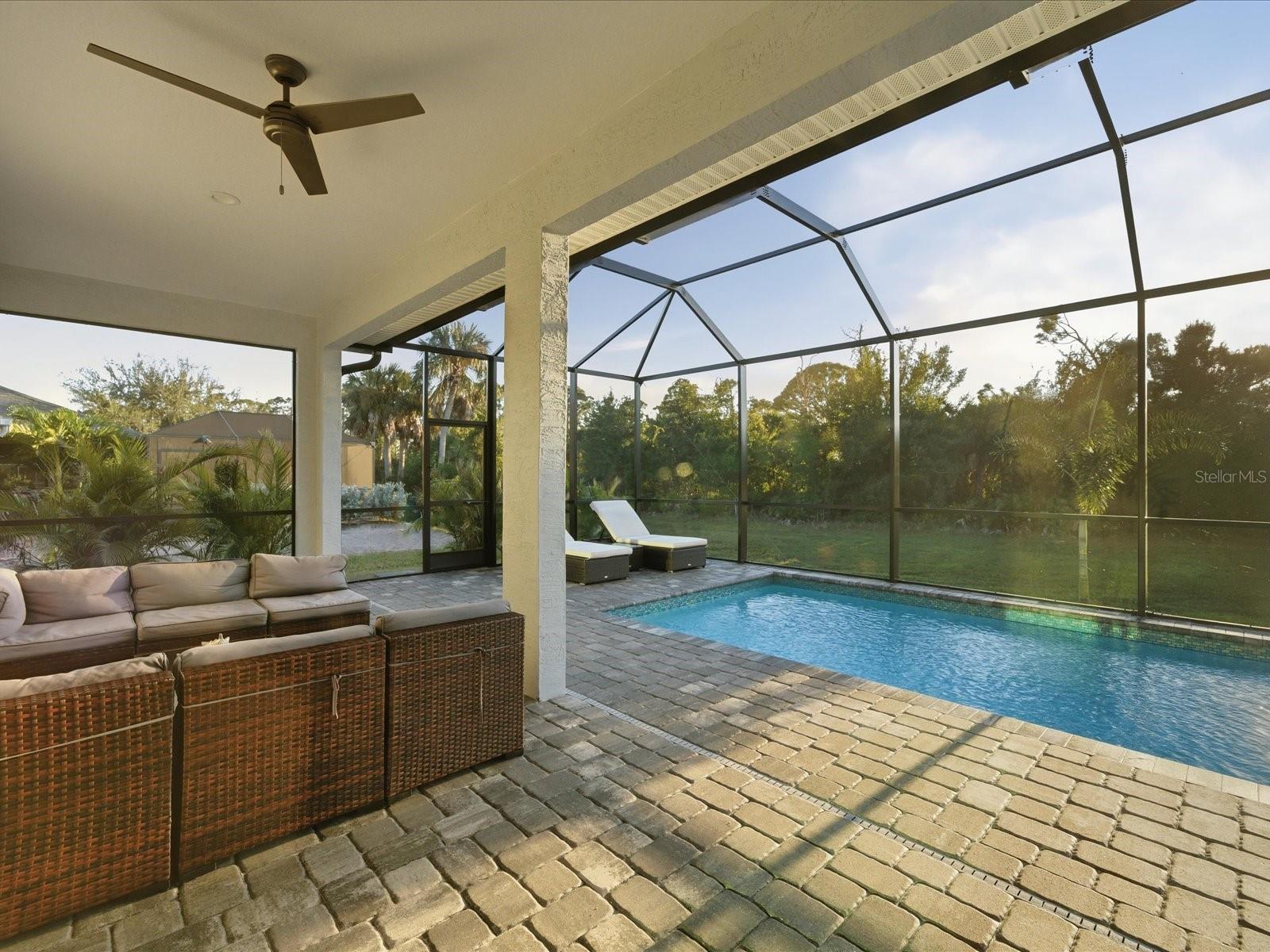 Lanai and pool deck - 149 LONG MEADOW LN, ROTONDA WEST