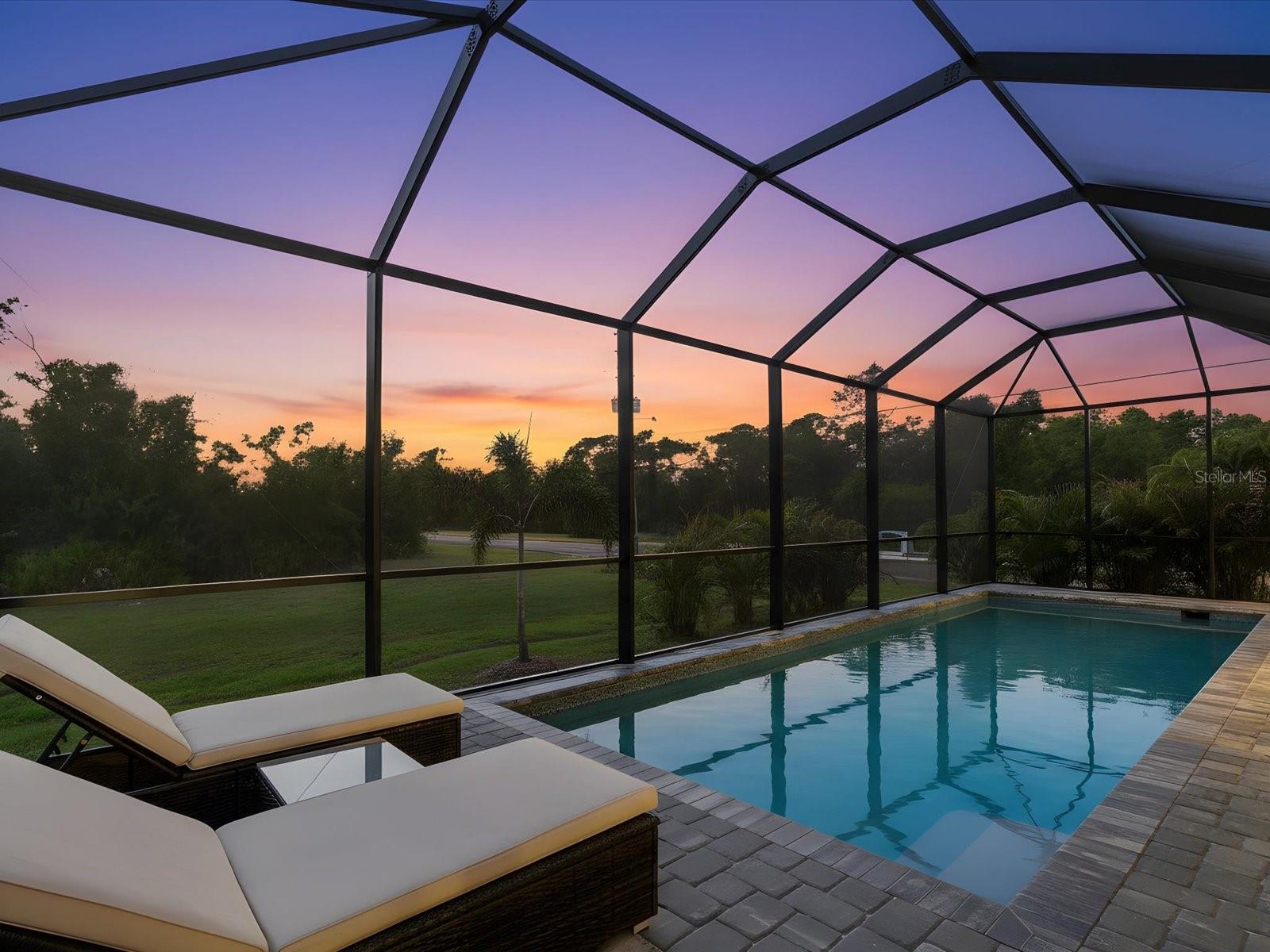 Gorgeous sunsets! - 149 LONG MEADOW LN, ROTONDA WEST